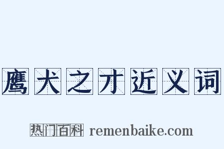 鹰犬之才近义词是什么意思的图片